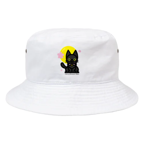 Cherry-Blossom-Moon Bucket Hat