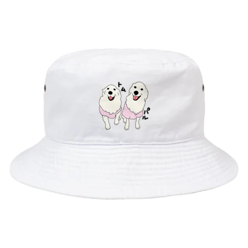 うちの子1番☆トムくん＆パルくん ピンク Bucket Hat