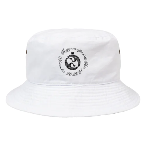 結婚記念T グレー Bucket Hat