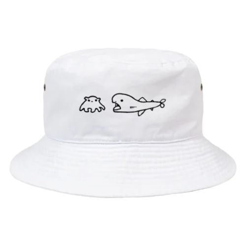 開運!メンダコとメガマウスのぼうし Bucket Hat