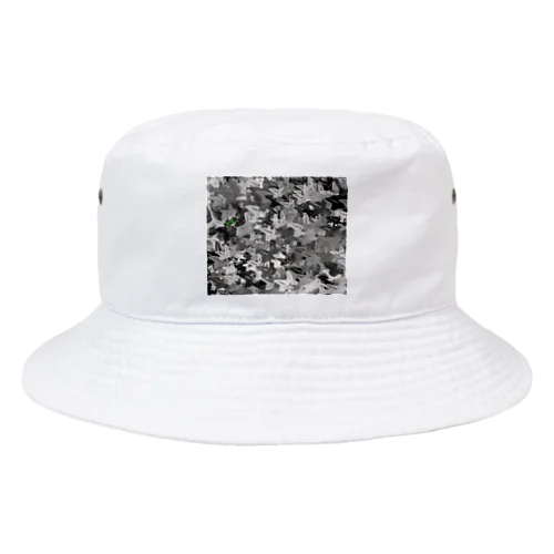 ちょうちょ　白黒 Bucket Hat