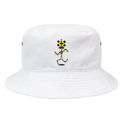 走れ！踏切 カンカン くん Railroad crossing ふみきり フミキリ  Bucket Hat