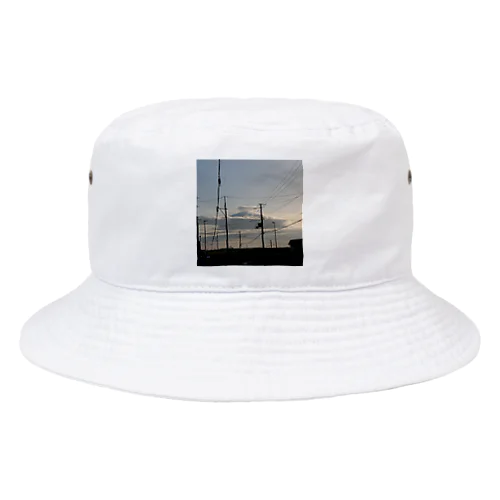 根室の富士山空 Bucket Hat