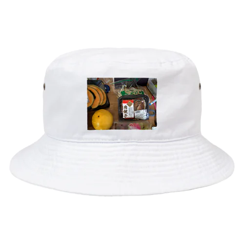 かぼちゃオレンジ餃子もやし Bucket Hat