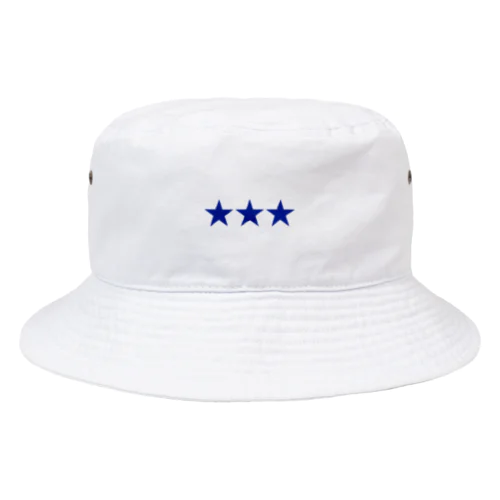 スリースターバケットハット Bucket Hat