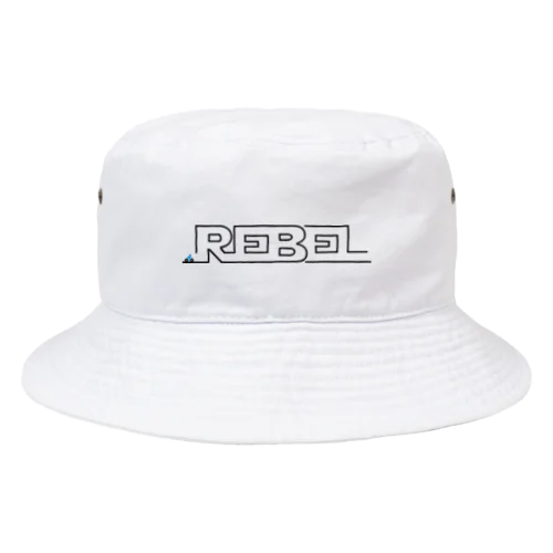 REBEL LINE BLACK Bucket Hat