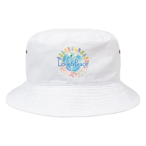 Love＆Peaceキッズ用ロゴ Bucket Hat