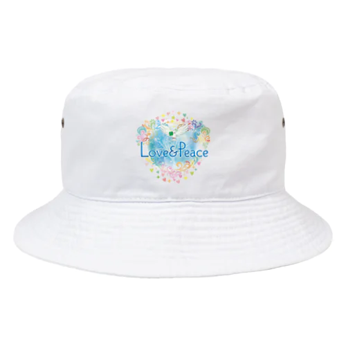 Love＆Peace大人用ロゴ Bucket Hat