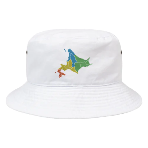 北海道区分地図 Bucket Hat