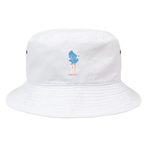 ねむねむ青いとり Bucket Hat