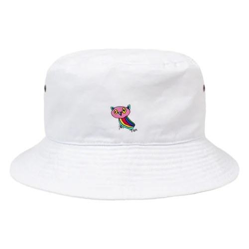 カラフルみみずくちゃん Bucket Hat