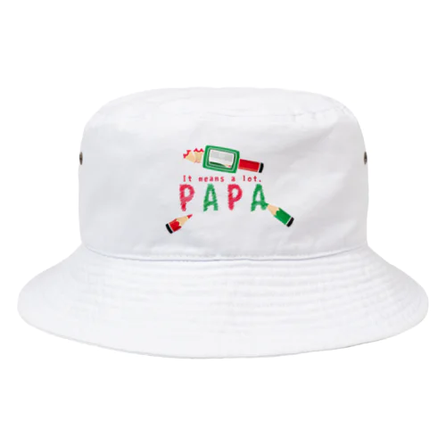 ちびた色鉛筆 PAPA*A Bucket Hat