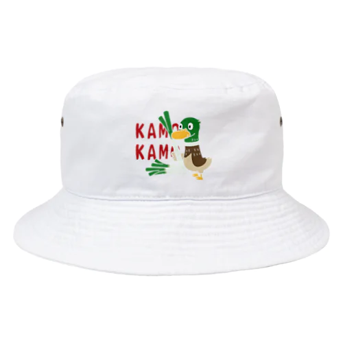 鴨カモ カモかも C Bucket Hat