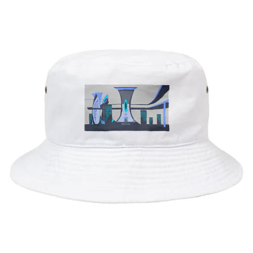 未来都市（グレー） Bucket Hat