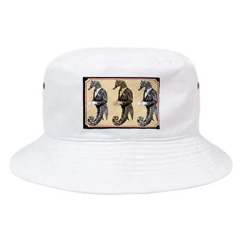 3匹のたつのおと紳士 Bucket Hat