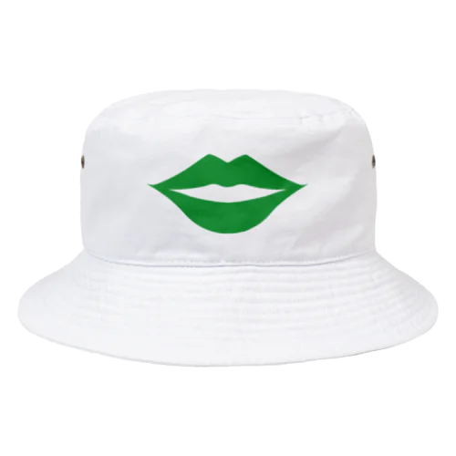 セクシーな唇(グリーン) Bucket Hat