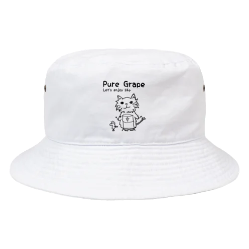 Pure Grape 【Cat T】 Bucket Hat