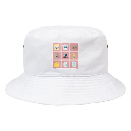 TealBlueItems _Cube PINK Ver. Bucket Hat