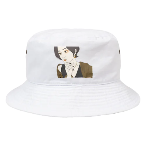 黄色なウルフ Bucket Hat