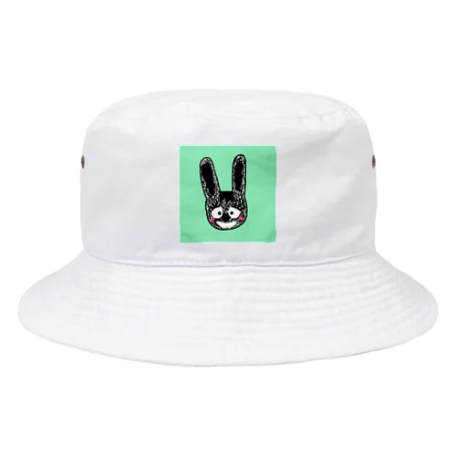 癖うさぎグリーン Bucket Hat