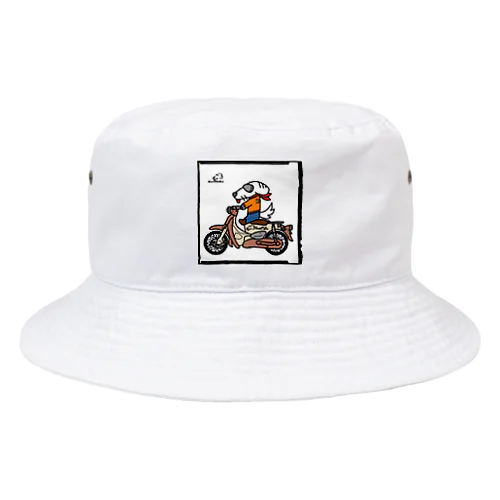 カブに乗ったダックスフンド Bucket Hat