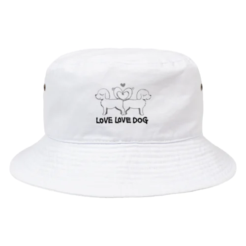 LOVE LOVE DOG Bucket Hat