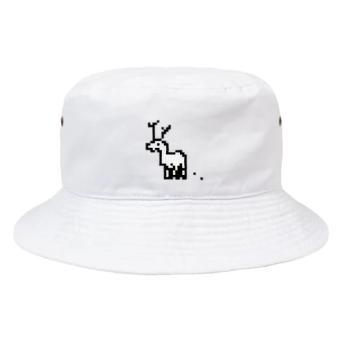 白いシカ Bucket Hat