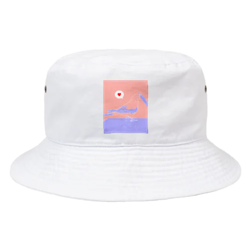 アキクサインコとペン Bucket Hat