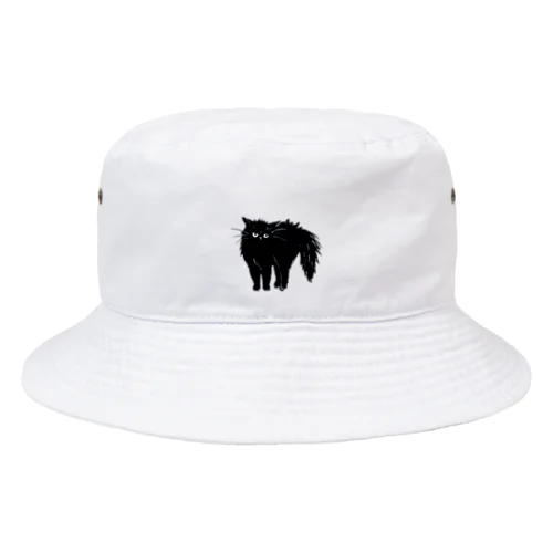 怒ってます（黒猫） Bucket Hat