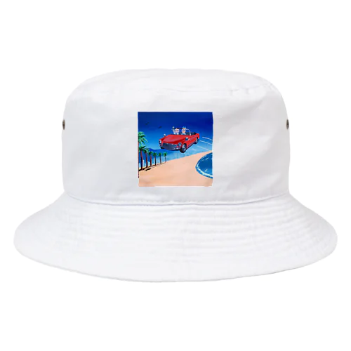 ビーチ Bucket Hat