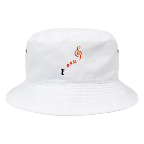 リボンでト音記号 Bucket Hat