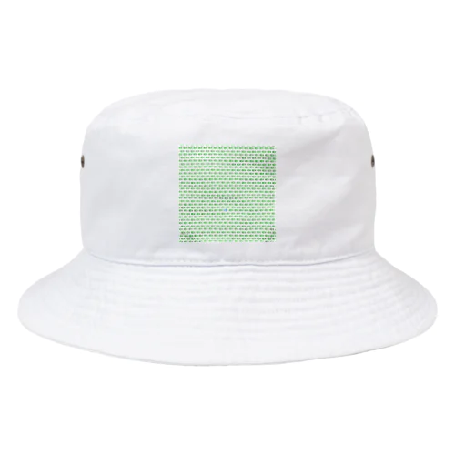 魚玉模様 グリーン Bucket Hat