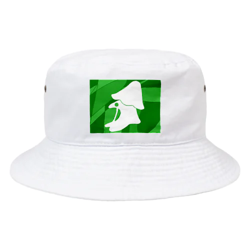 わたがしデザイン（緑・白） Bucket Hat