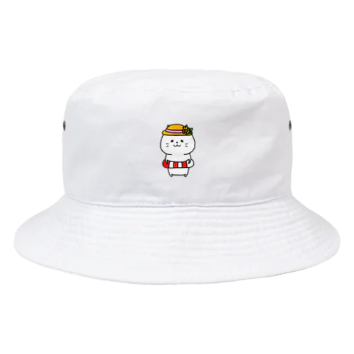 浮き輪帽子ねこさん Bucket Hat