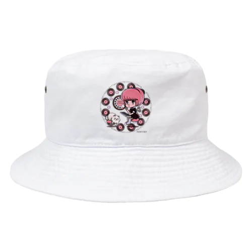 働くにゃー Bucket Hat