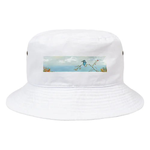 カワセミ (Kingfisher) Bucket Hat