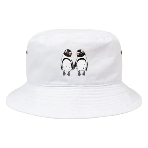 手繋ぎケープペンギンのカップル🐧❤️🐧 Bucket Hat