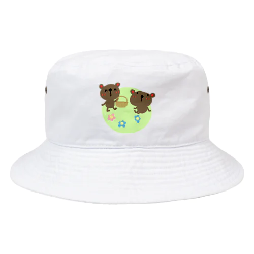 わっくま　くまの花摘み Bucket Hat