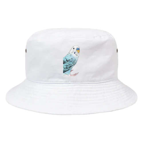 振りむきセキセイインコちゃん【まめるりはことり】 Bucket Hat