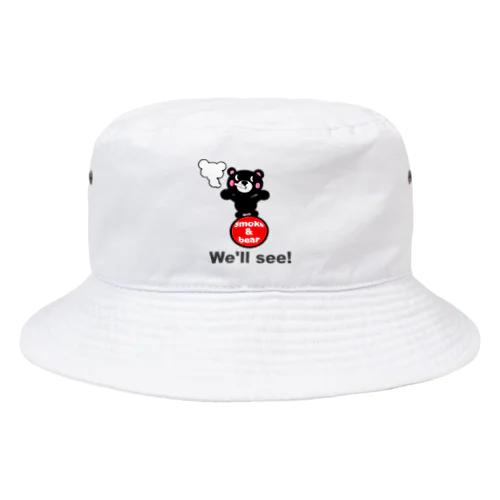 玉のりモクモックマ 黒 Bucket Hat