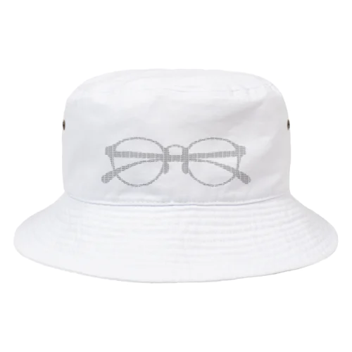 英字の眼鏡 Bucket Hat