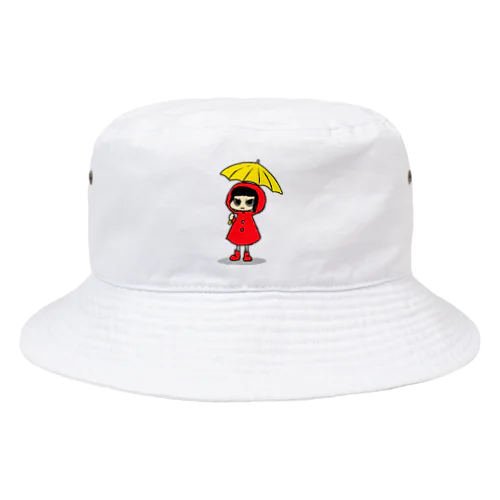 red pout girl Bucket Hat