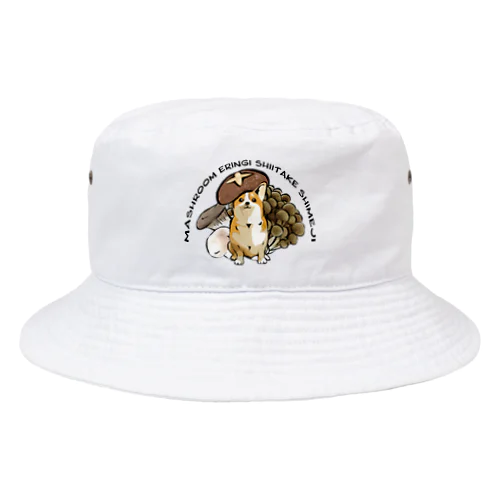 きのこコーギー Bucket Hat