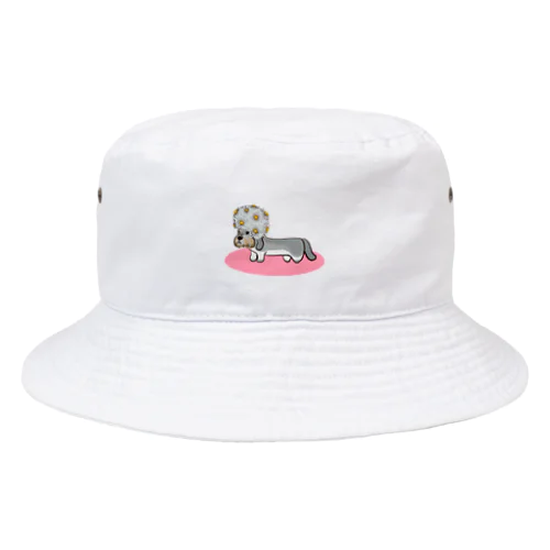 デイジーなダンディーディンモントテリア Bucket Hat