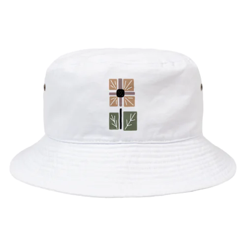 花　flower レトロ　 Bucket Hat