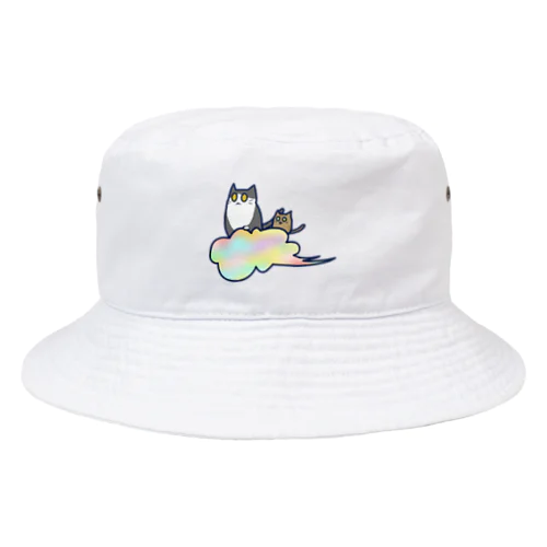 五色の雲と二匹の猫 Bucket Hat