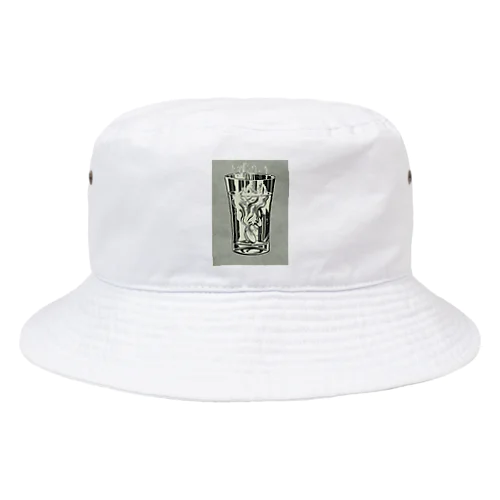 グラス＃シュワシュワ Bucket Hat