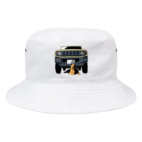 ジムニー×わんこ Bucket Hat