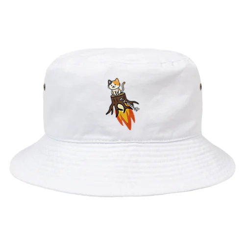 ネコ根っこロケット Bucket Hat