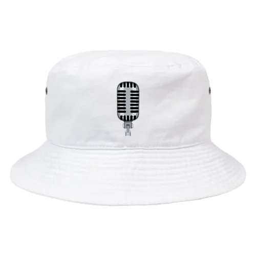 Rockなガイコツマイク Bucket Hat